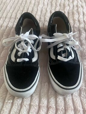 Classic Black and White Skate Sneakers